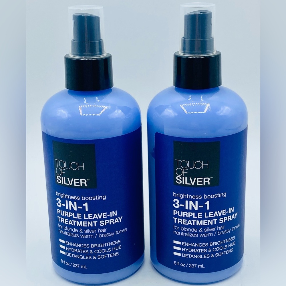 Touch Of Silver Brightness Boosting 3-in-1 Purple Leave-In Treatment Spray x2